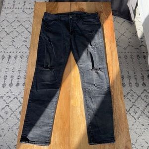 American Eagle Ripped Skinny Jeans Size 34x32